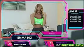 stepdaughtemma hix fingers her pussy on live cam while opening fan gifts