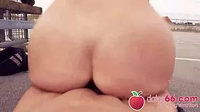 horny german blonde banged in public by random date?