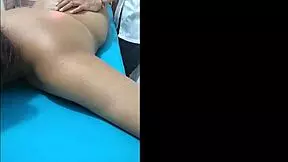 You are my slave damn whore the massage therapist has a banquet touching my buttocks with oil