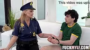 Wtf Mylf Police Caught Me Fapping at Home but Gave Justice with Her Big Booty and Titties Wendy Raine Nick Strokes