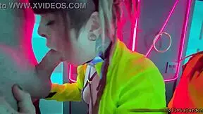 Public Sloppy Deepthroat in a Rave Bathroom