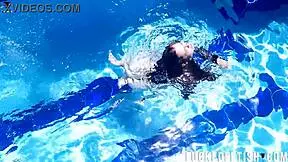 Underwater Jessica Bunny Swimming Pool