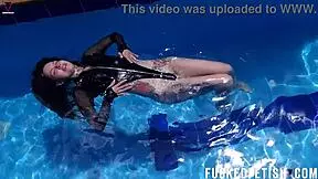 Underwater Jessica Bunny Swimming Pool