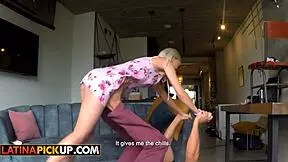 Sporty blonde perky boobs venezuelan fucked by big dick tinder date