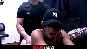 My hot cop friend shoved his thick cock deep in my tight ass