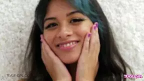 pretty brunette teen 18+ is horny.