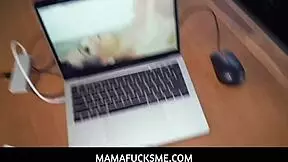 tattooed stepmom catches johnny masturbating during exam study