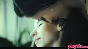 Two Extra Petite Brunette Teens Engage In Intimate Lesbian Exploration