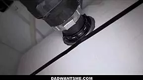 Cute blonde stepdaughter seduces stepdad with big cock during plumbing fix pov 😏