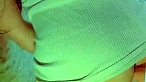 watch this college desi in sexy dress playing with glass dildo!