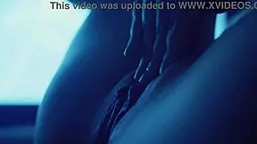 Blue mood slow-motion squirting closeup