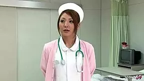 Japanese Teen Nurse Seduces To Intense Orgasm With Hitachi Vibrator At Hospital?