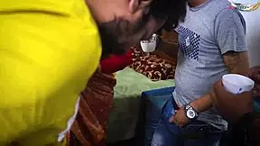 Desi Mallu Bhabhi Enjoys Hardcore Gangbang In Various Positions With Four Local Boys At Home