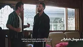 ember snow, short asian, fucked in threesome with double penetration