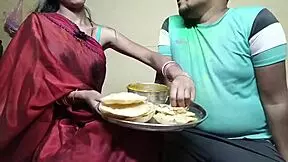 First Time Indian Holi Festival With Neighbor Wife. Outdoor Group Fun.