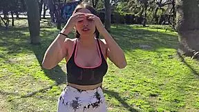 Bold latina alumna receives huge creampie post-gym, feeling submissive during rough sex