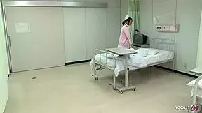 Japanese Teen Nurse Seduces To Intense Orgasm With Hitachi Vibrator At Hospital?