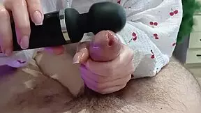 Step sister uses vibrator in private session