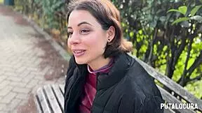 lulita star, this incredible latina with big tits, gets caught by torbe and swallows all his cum.