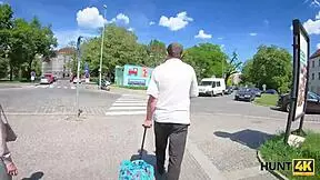 hunt4k young lovers fuck outdoors for cash since they can't leave the city