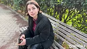 lulita star, this incredible latina with big tits, gets caught by torbe and swallows all his cum.