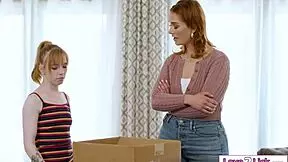 Now that i am 18 i can finally lick my busty stepmoms pussy