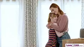 Now that i am 18 i can finally lick my busty stepmoms pussy