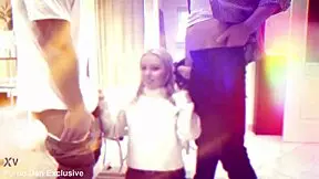 Tiny Blonde Haley Spades Anal Creampie Threesome In Front Of Cuckold Landlord