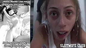 Skinny blonde candie cross reads nasty texts while getting brutally doggystyle pounded