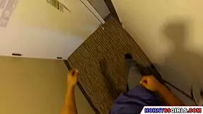 Petite blonde with soft small tits gets fucked hard!