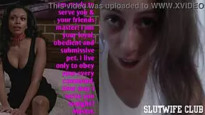 Skinny blonde candie cross reads nasty texts while getting brutally doggystyle pounded