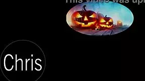 I'm helping my stepsister empty her stomach on halloween with nuria millan involving puke vomit and food