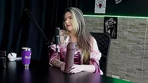 loira safada shows off her blowjob skills on two cocks then strips naked revealing her tasty pussy and tits