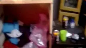 Fucking my fat filthy wife while watching me fuck tight petite teen step daughter