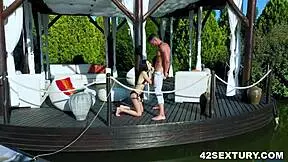 Alyssa Bounty and Joel Tomas say, 'Let's fuck instead of boating.'