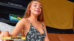 Little Latina Likes Fucking Big Cocks in Sexy Red Bikini!