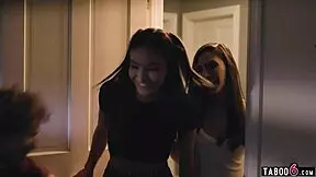 Teen girls feel aroused at late night party