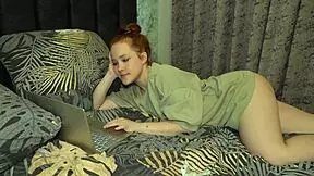 redhead gymnast fucks in shower