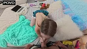 cam girl lets stepdad use her as fuck doll