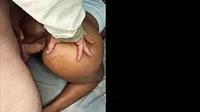 puta culona acepta follar por el culo a cambio de plata, getting anal creampie and gaping.