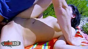 Hot Young Latina Babe Outdoor Anal Sex