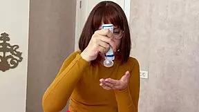 VELMA CATCHES PERVERT SPYING AND PUNISHES WITH WILD SEX TILL FACIAL