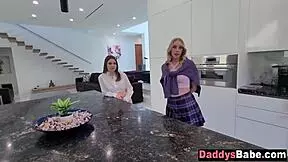 step daughter didnt realize her bff was sucking my cock