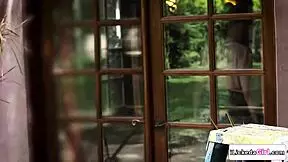 lesbian carpenter licking pussy and fingering big tits wife