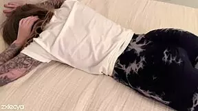 intense massage turns into fingering and fucking girlfriend's friend with huge tits