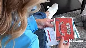 Horny milf rides in potter cosplay with millie morgan and donnie rock