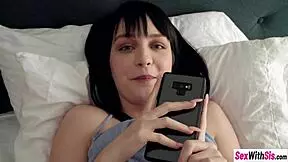 small tits stepsister nala nova sucks guys cock while he recording her blowjob action