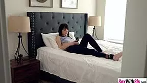 small tits stepsister nala nova sucks guys cock while he recording her blowjob action