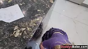 step daughter didnt realize her bff was sucking my cock