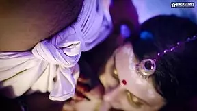 big boobs milf commands her two big cock servants in kamasutra threesome